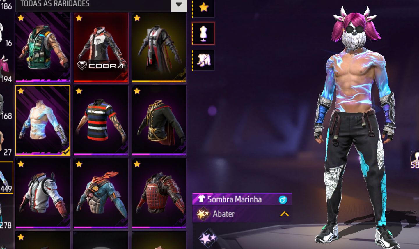 Imagem de Conta Skins Raras — 2 Angelicais e 449 Peitorais